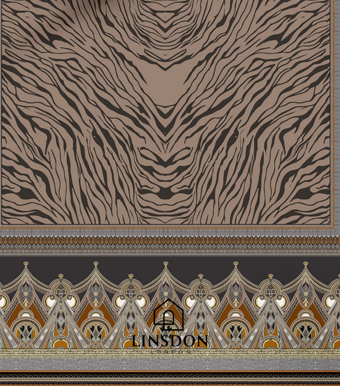 885 TC 100% COTTON SATIN PRINTS DURHAM COLLECTION BY LINSDON HOME