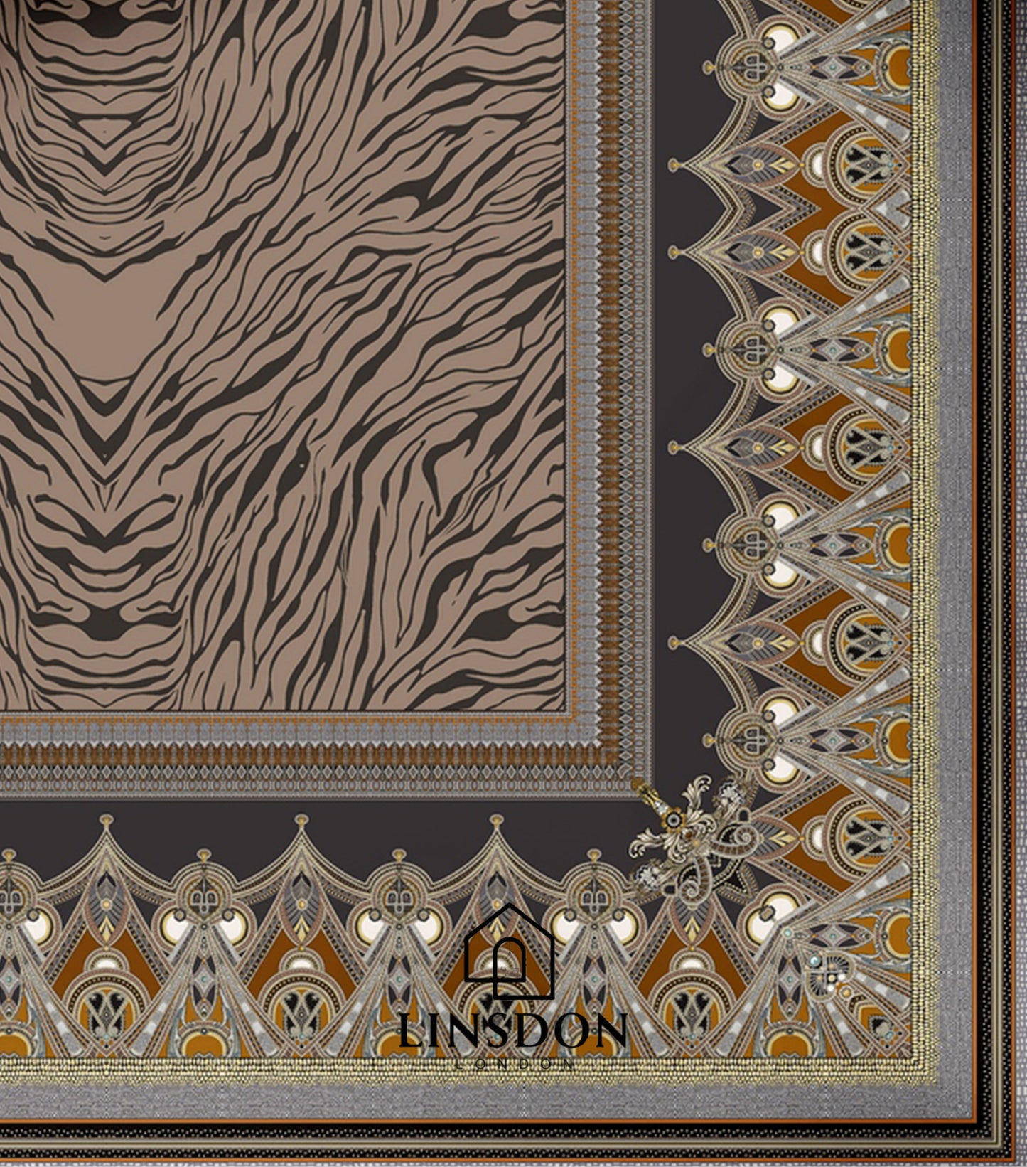 885 TC 100% COTTON SATIN PRINTS DURHAM COLLECTION BY LINSDON HOME