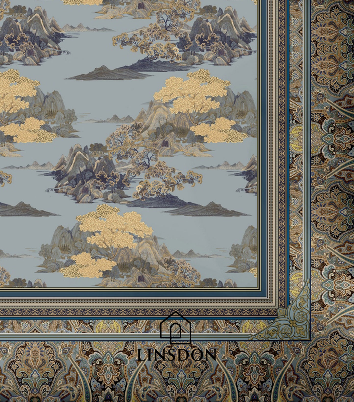 885 TC 100% COTTON SATIN PRINTS DURHAM COLLECTION BY LINSDON HOME