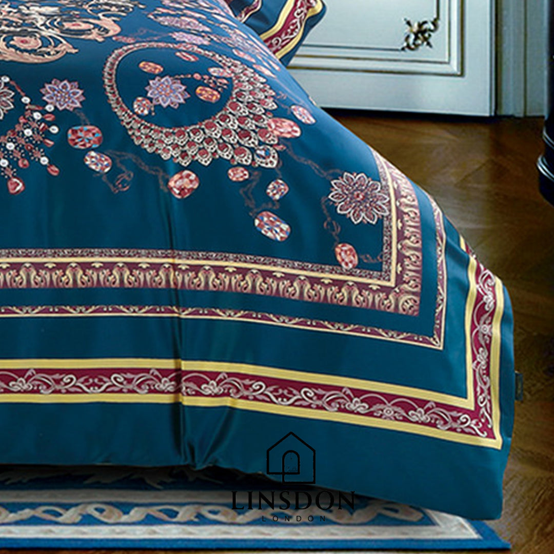 885 TC 100% COTTON SATIN PRINTS DURHAM COLLECTION BY LINSDON HOME