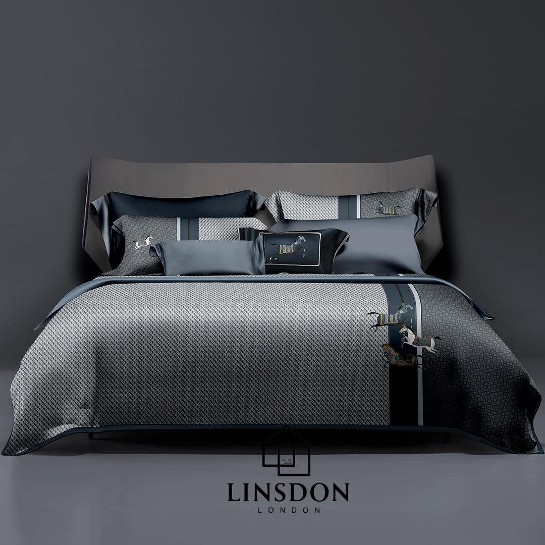 885 TC 100% COTTON SATIN PRINTS DURHAM COLLECTION BY LINSDON HOME