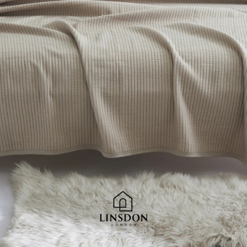 Pure Earth Linen Cotton Blanket ( Made From 100% Organic Cotton )