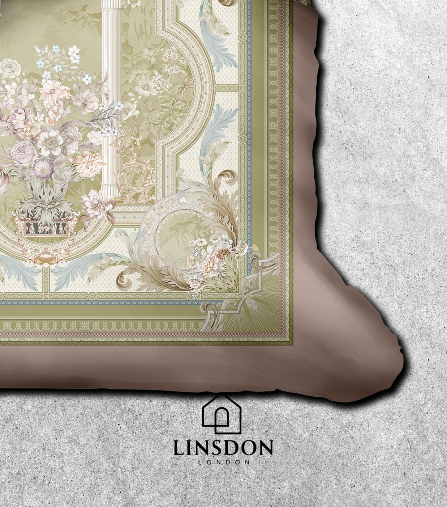 885 TC 100% COTTON SATIN PRINTS DURHAM COLLECTION BY LINSDON HOME