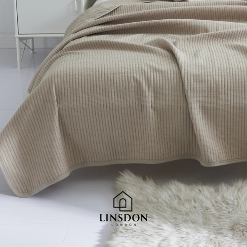 Pure Earth Linen Cotton Blanket ( Made From 100% Organic Cotton )