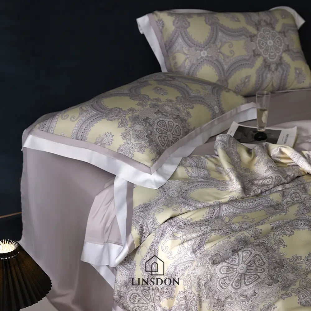 The Jamawar Collection Tencel Summer Quilt Ultra Lightweight (Natural Wood Pulp Quilt)
