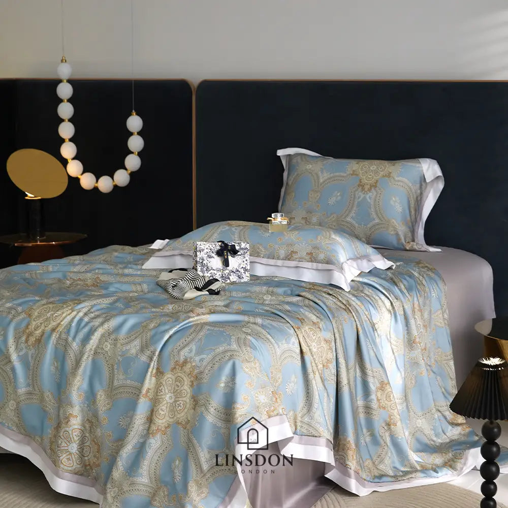 The Jamawar Collection Tencel Summer Quilt Ultra Lightweight (Natural Wood Pulp Quilt)