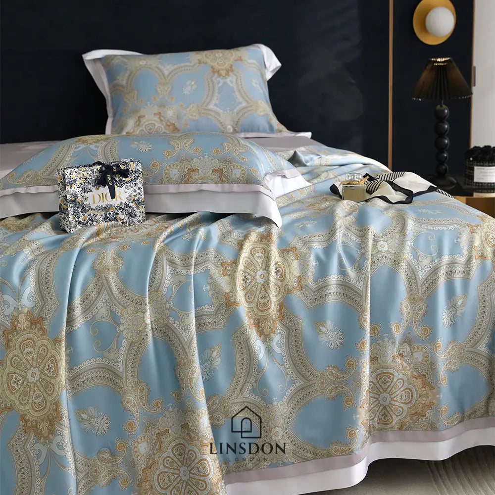The Jamawar Collection Tencel Summer Quilt Ultra Lightweight (Natural Wood Pulp Quilt)