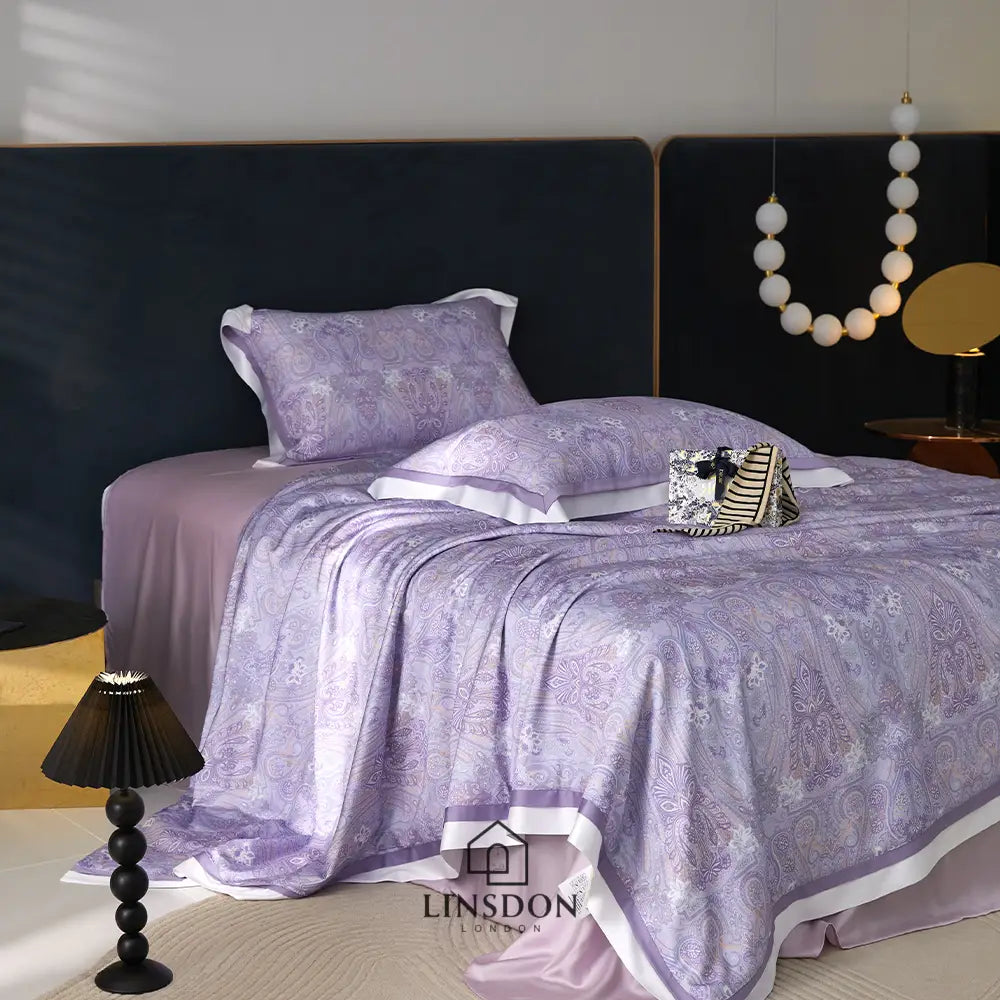 The Jamawar Collection Tencel Summer Quilt Ultra Lightweight (Natural Wood Pulp Quilt)