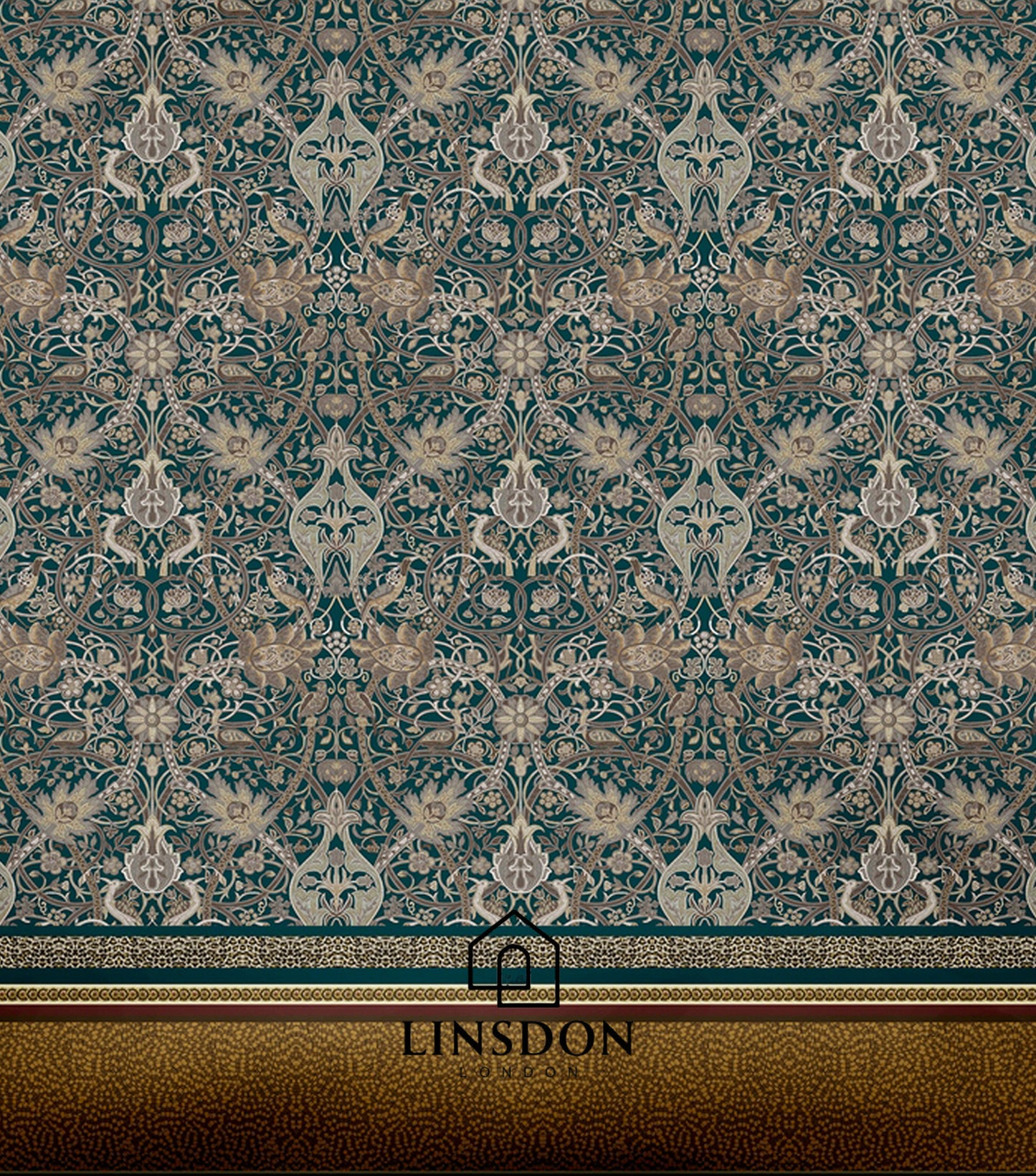 885 TC 100% COTTON SATIN PRINTS DURHAM COLLECTION BY LINSDON HOME