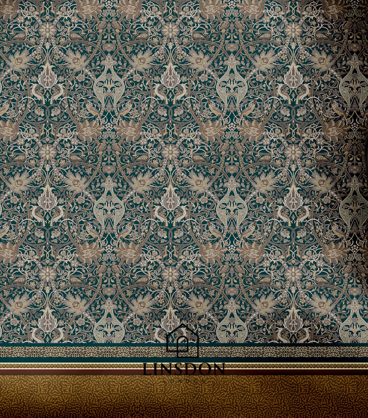 885 TC 100% COTTON SATIN PRINTS DURHAM COLLECTION BY LINSDON HOME