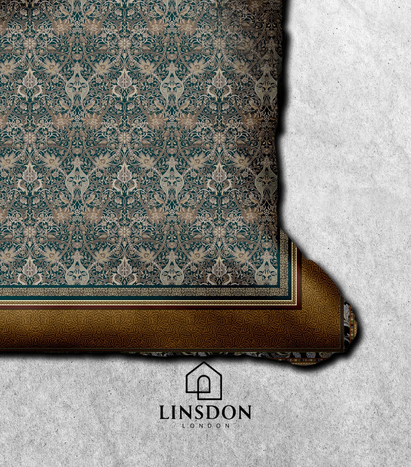 885 TC 100% COTTON SATIN PRINTS DURHAM COLLECTION BY LINSDON HOME