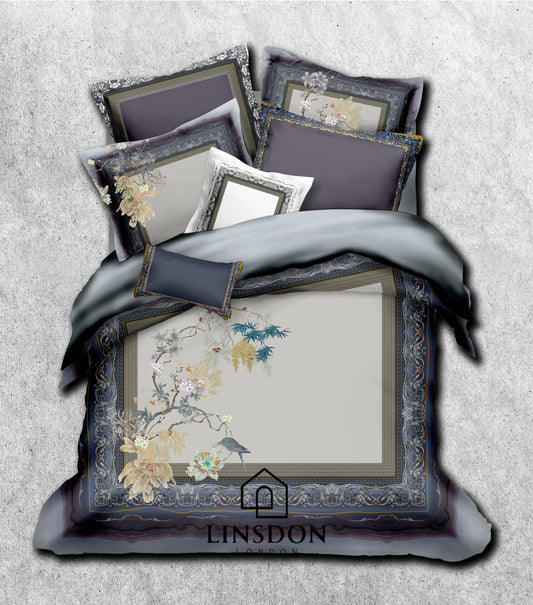 885 TC 100% COTTON SATIN PRINTS DURHAM COLLECTION BY LINSDON HOME
