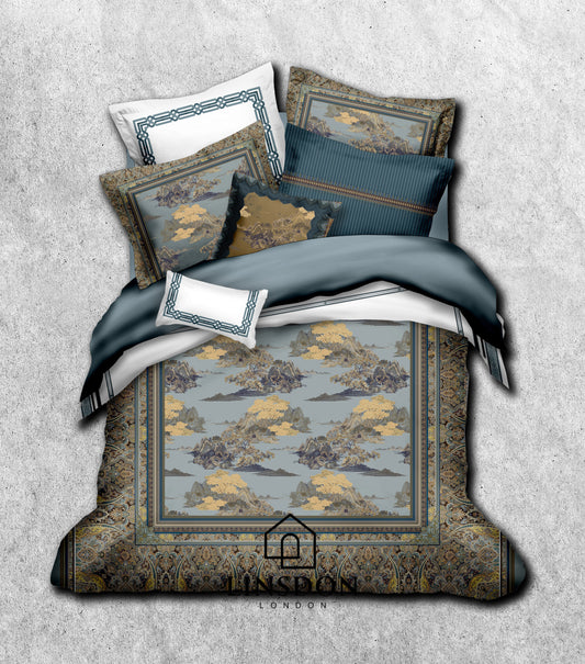 885 TC 100% COTTON SATIN PRINTS DURHAM COLLECTION BY LINSDON HOME
