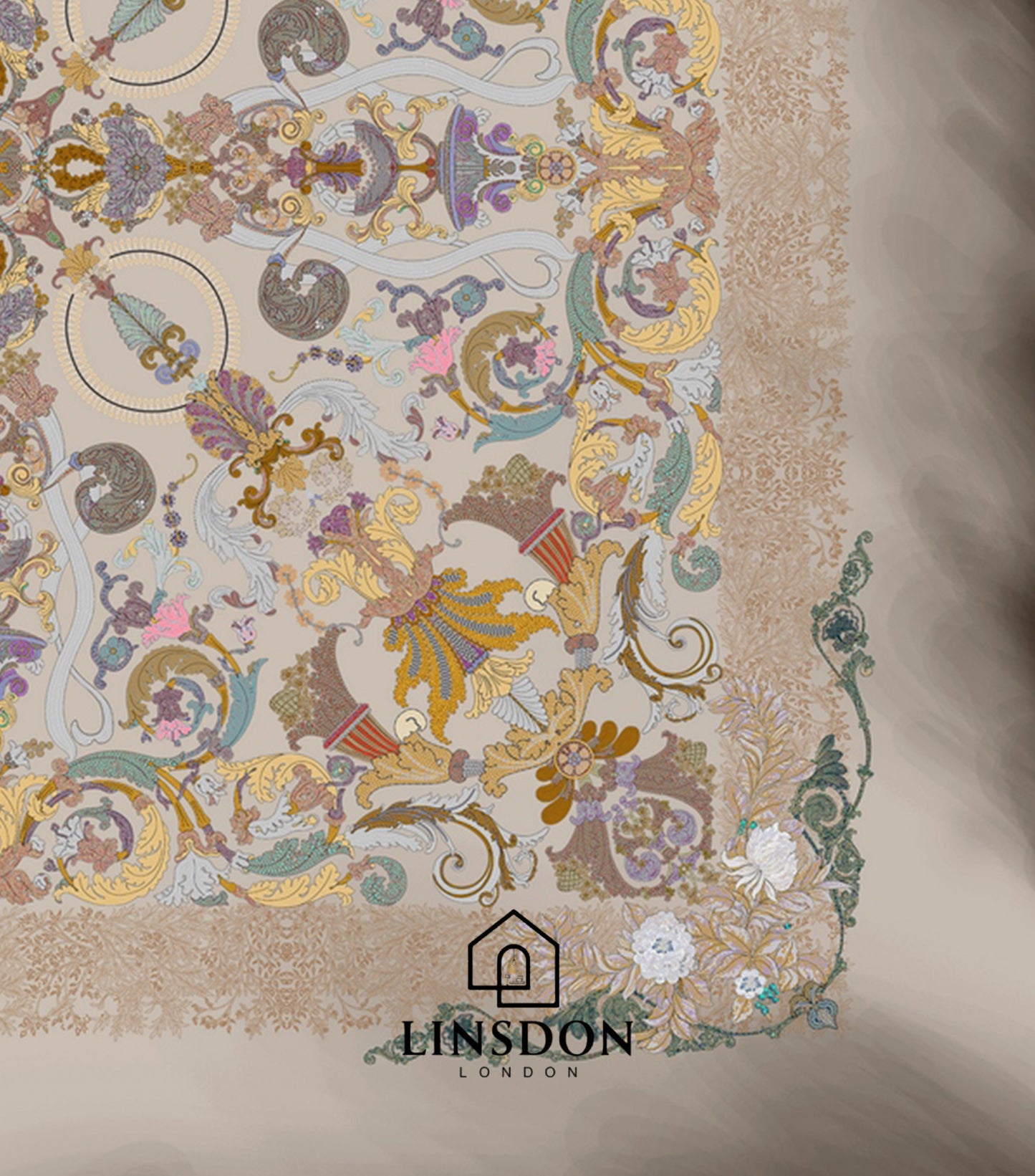 885 TC 100% COTTON SATIN PRINTS DURHAM COLLECTION BY LINSDON HOME
