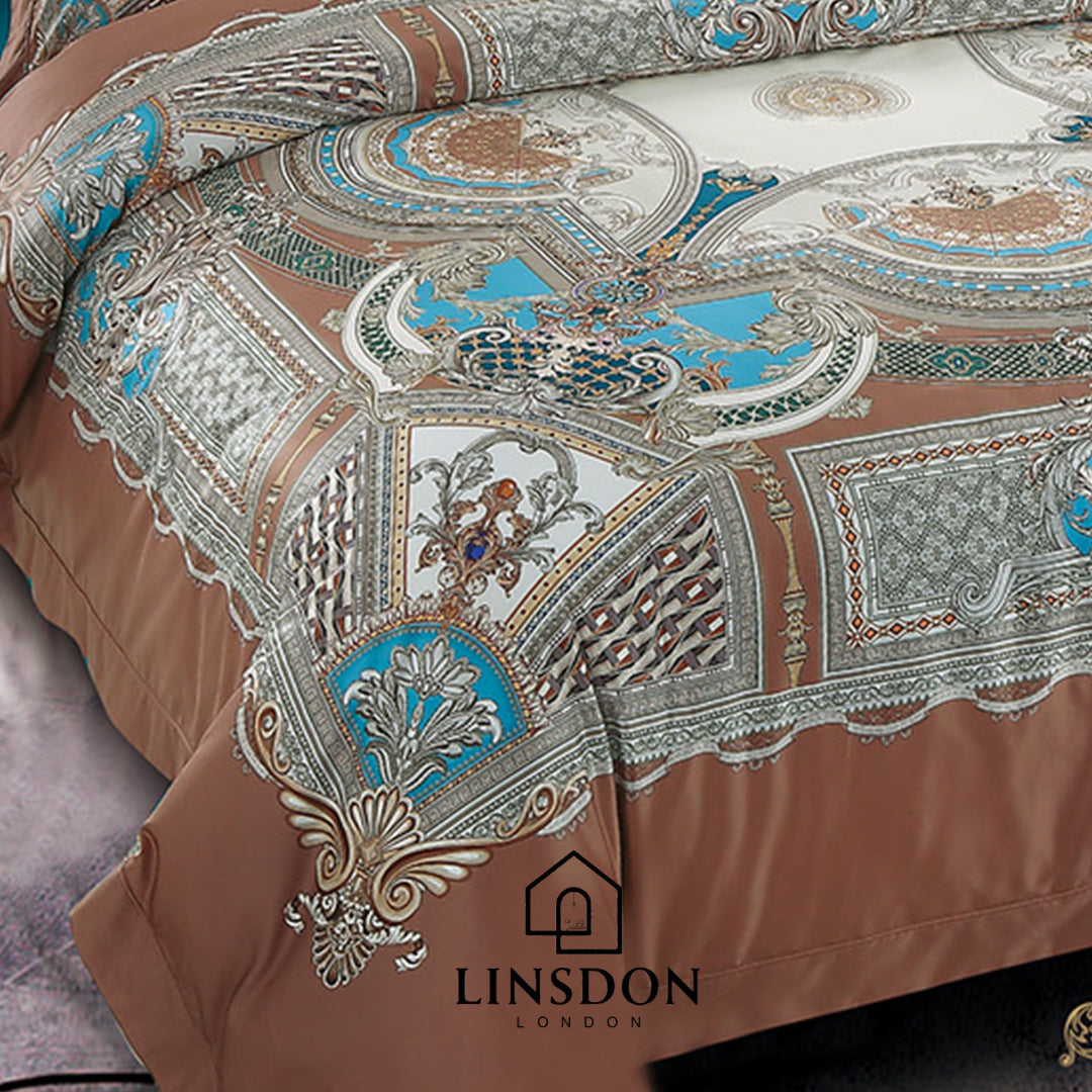 885 TC 100% COTTON SATIN PRINTS DURHAM COLLECTION BY LINSDON HOME