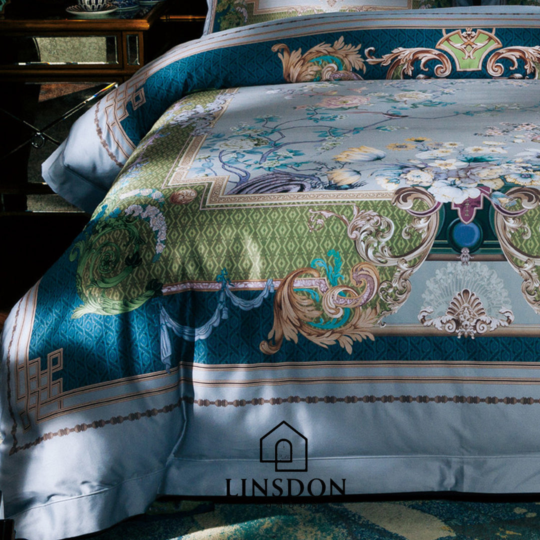 885 TC 100% COTTON SATIN PRINTS DURHAM COLLECTION BY LINSDON HOME