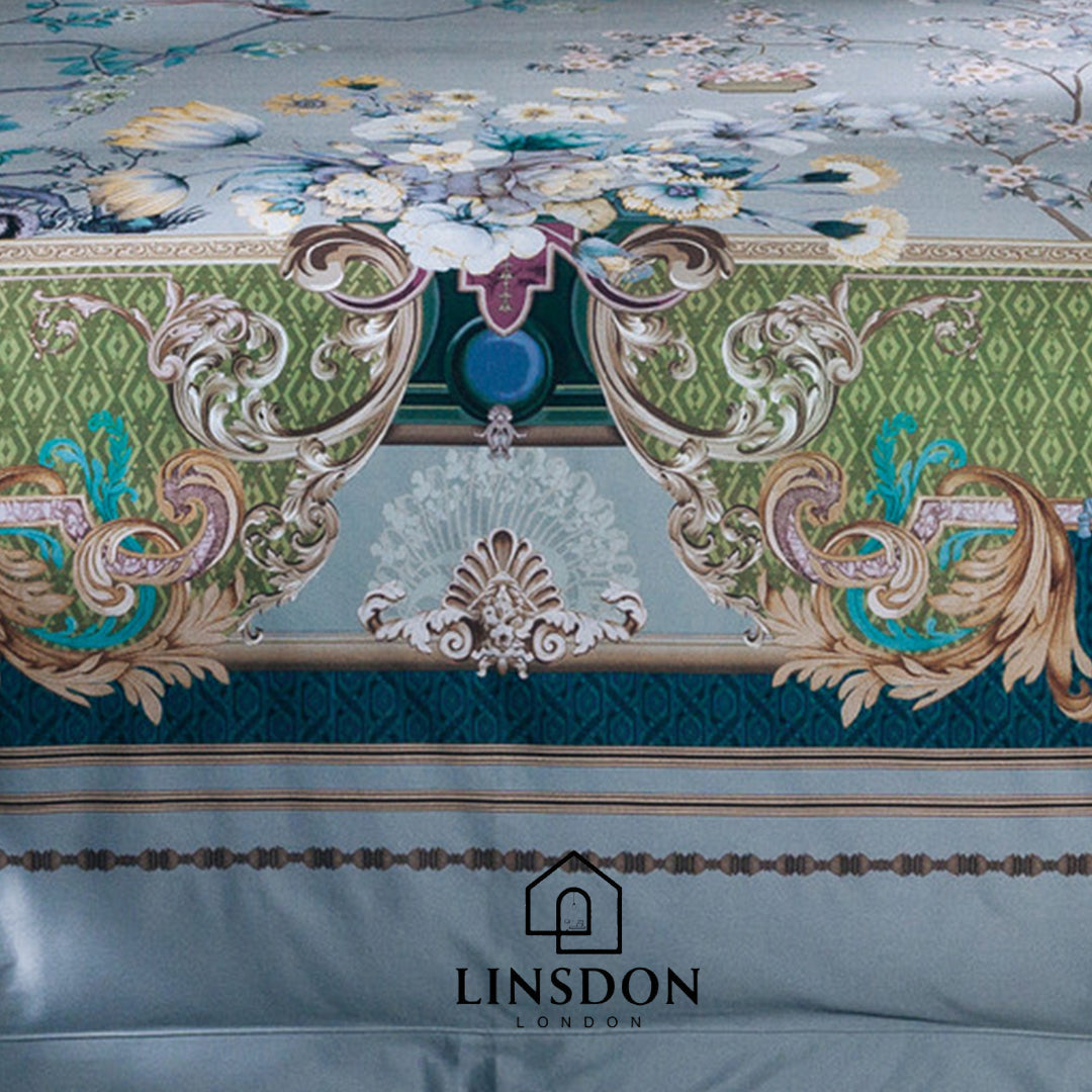 885 TC 100% COTTON SATIN PRINTS DURHAM COLLECTION BY LINSDON HOME