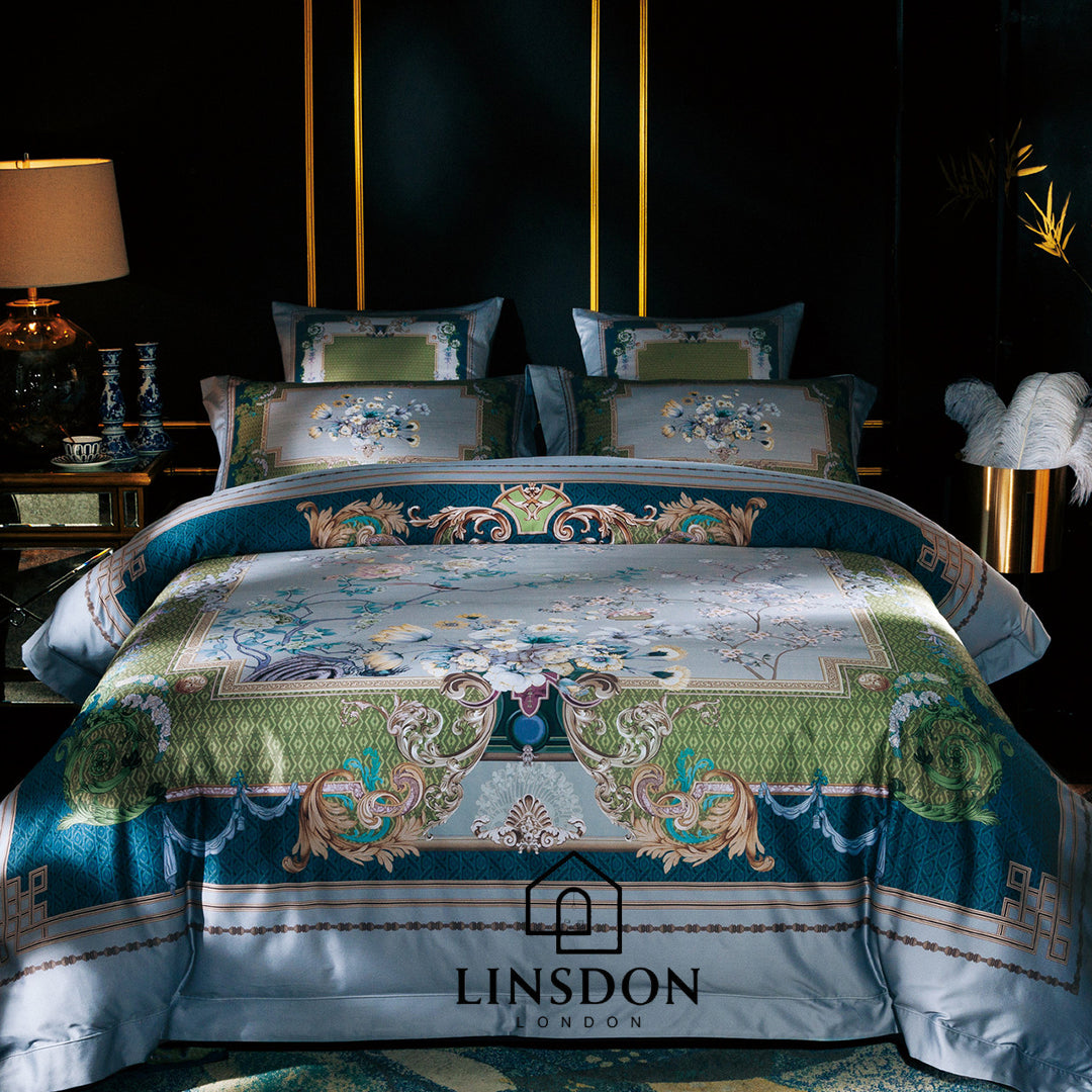 885 TC 100% COTTON SATIN PRINTS DURHAM COLLECTION BY LINSDON HOME