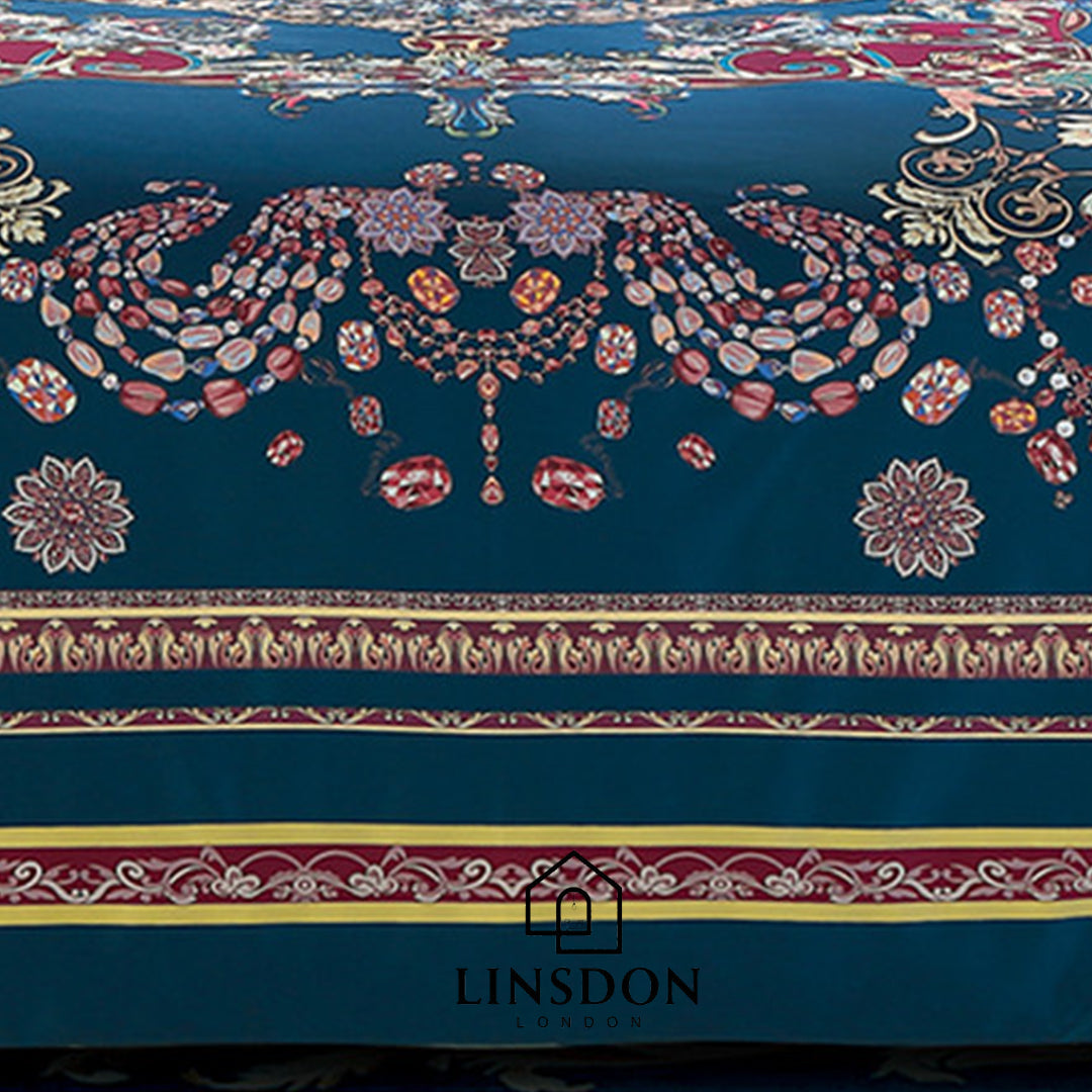 885 TC 100% COTTON SATIN PRINTS DURHAM COLLECTION BY LINSDON HOME