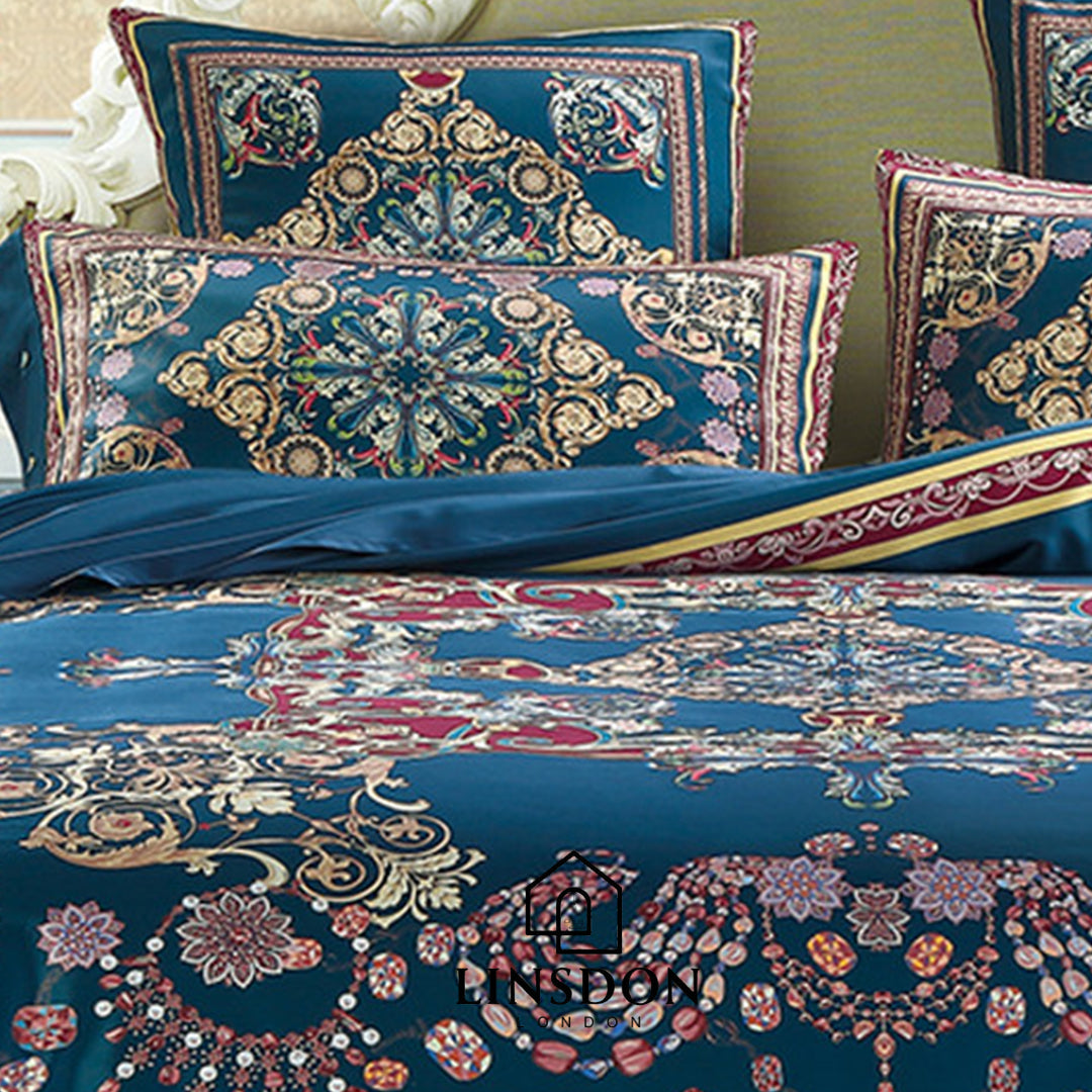 885 TC 100% COTTON SATIN PRINTS DURHAM COLLECTION BY LINSDON HOME