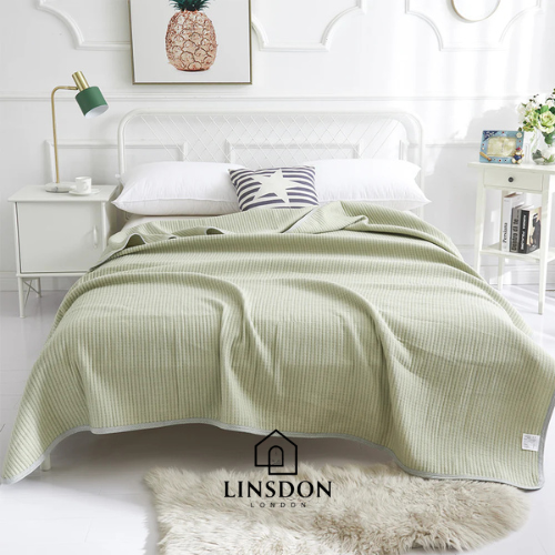 Pure Earth Linen Cotton Blanket ( Made From 100% Organic Cotton )