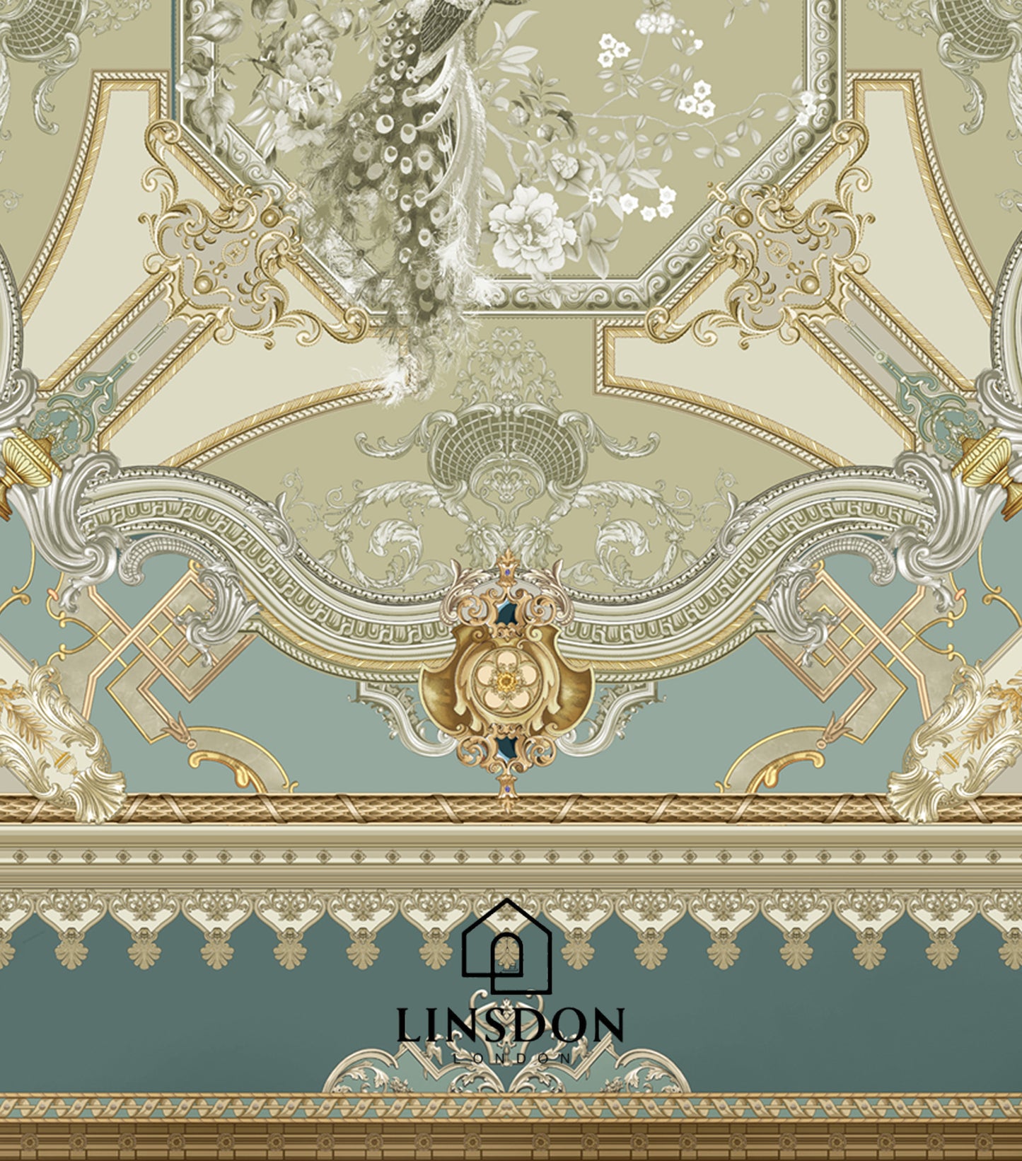 885 TC 100% COTTON SATIN PRINTS DURHAM COLLECTION BY LINSDON HOME