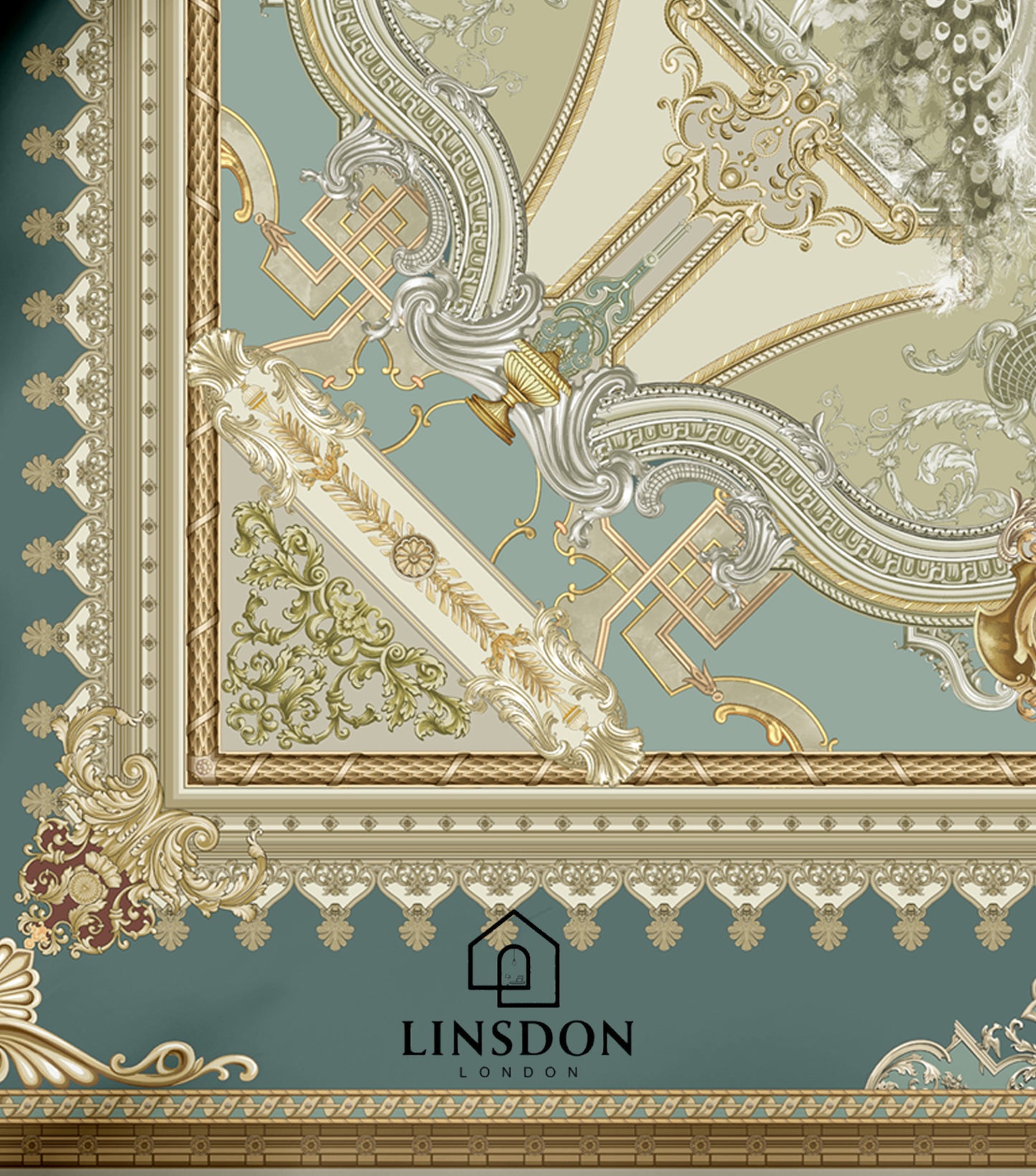 885 TC 100% COTTON SATIN PRINTS DURHAM COLLECTION BY LINSDON HOME