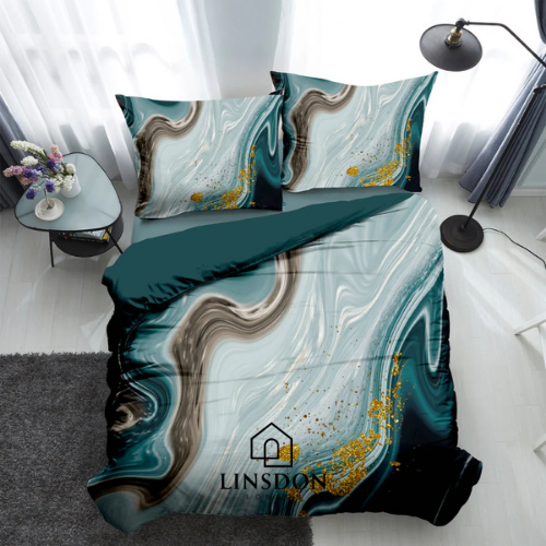 385 TC Digital Print Bedsheet Set (New Technology Digital Printing)