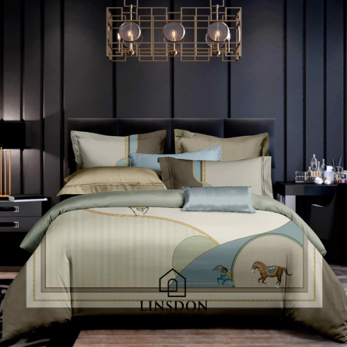 385 TC Digital Print Bedsheet Set (New Technology Digital Printing)
