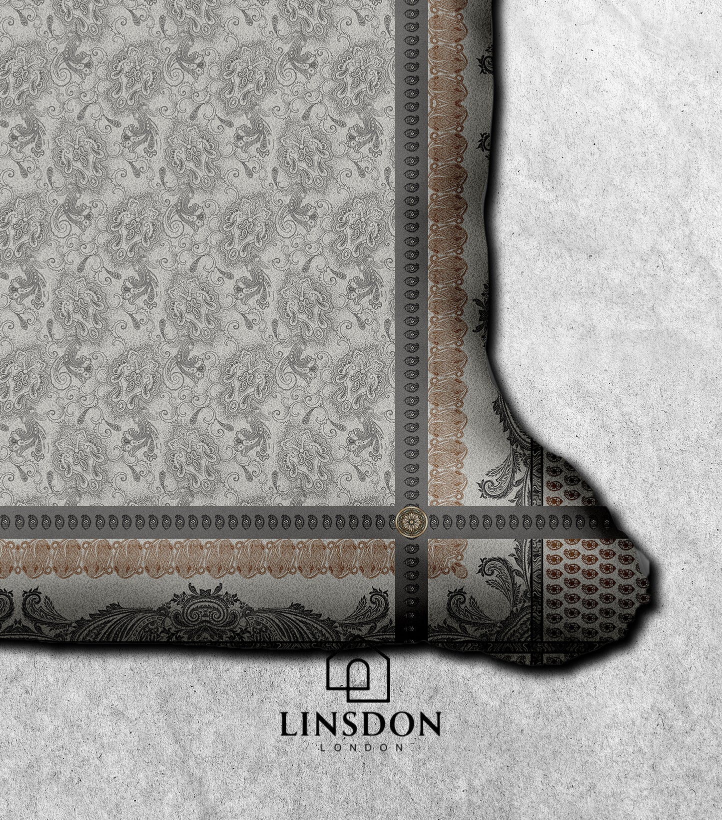 885 TC 100% COTTON SATIN PRINTS DURHAM COLLECTION BY LINSDON HOME