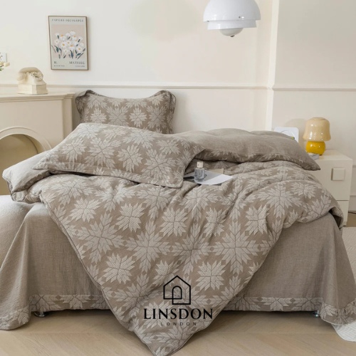 Snow Linen Cotton Waeved Ac Quilt ( Made From Lyocell Fiber )