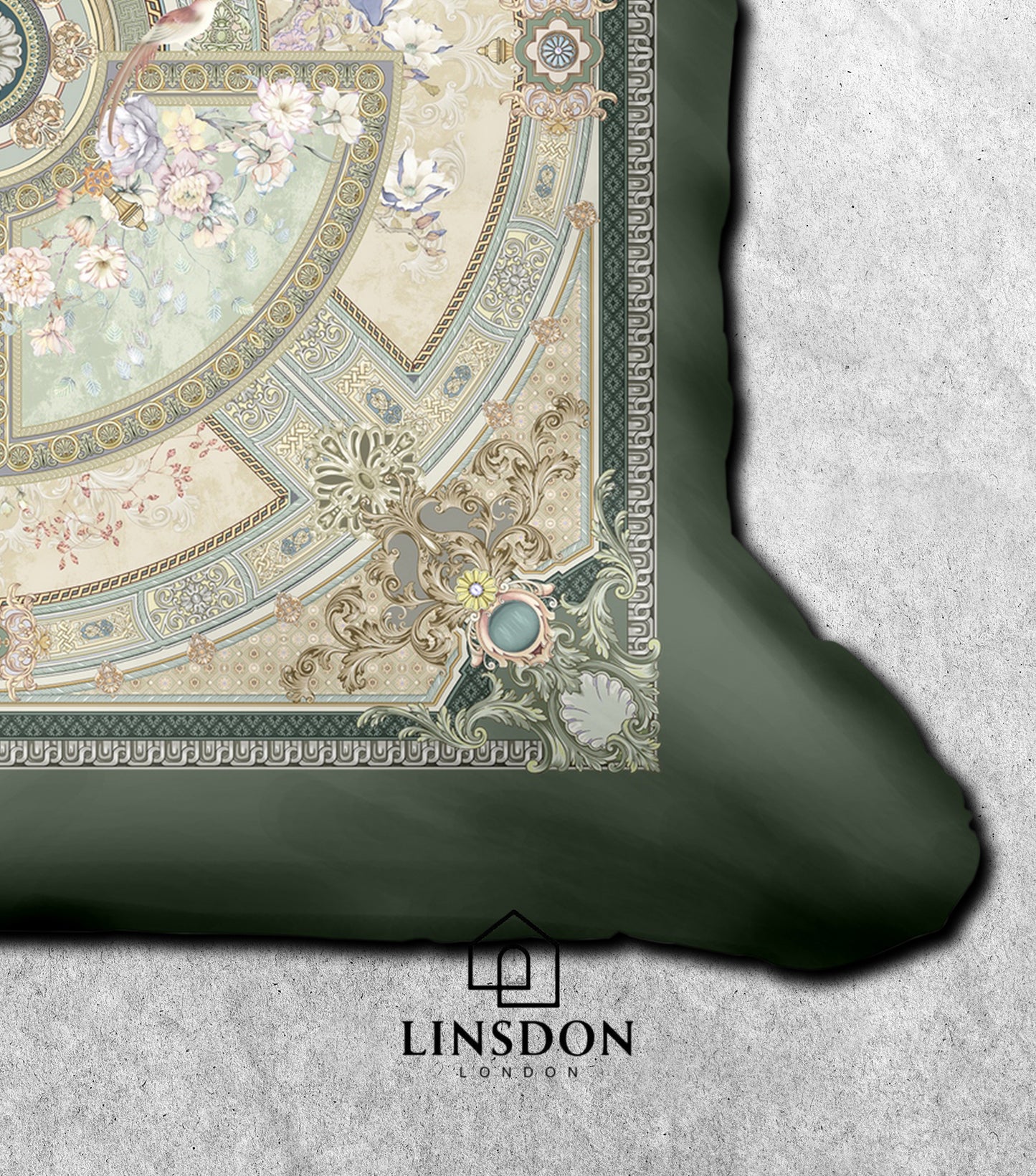 885 TC 100% COTTON SATIN PRINTS DURHAM COLLECTION BY LINSDON HOME