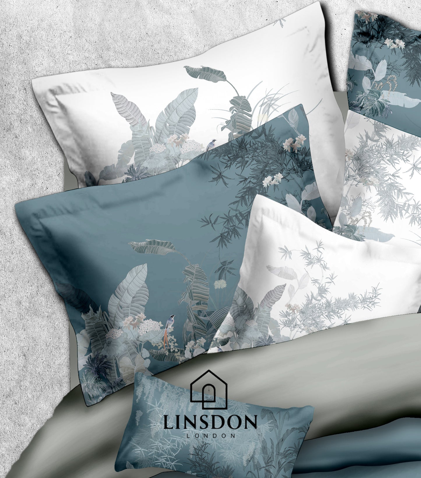885 TC 100% COTTON SATIN PRINTS DURHAM COLLECTION BY LINSDON HOME