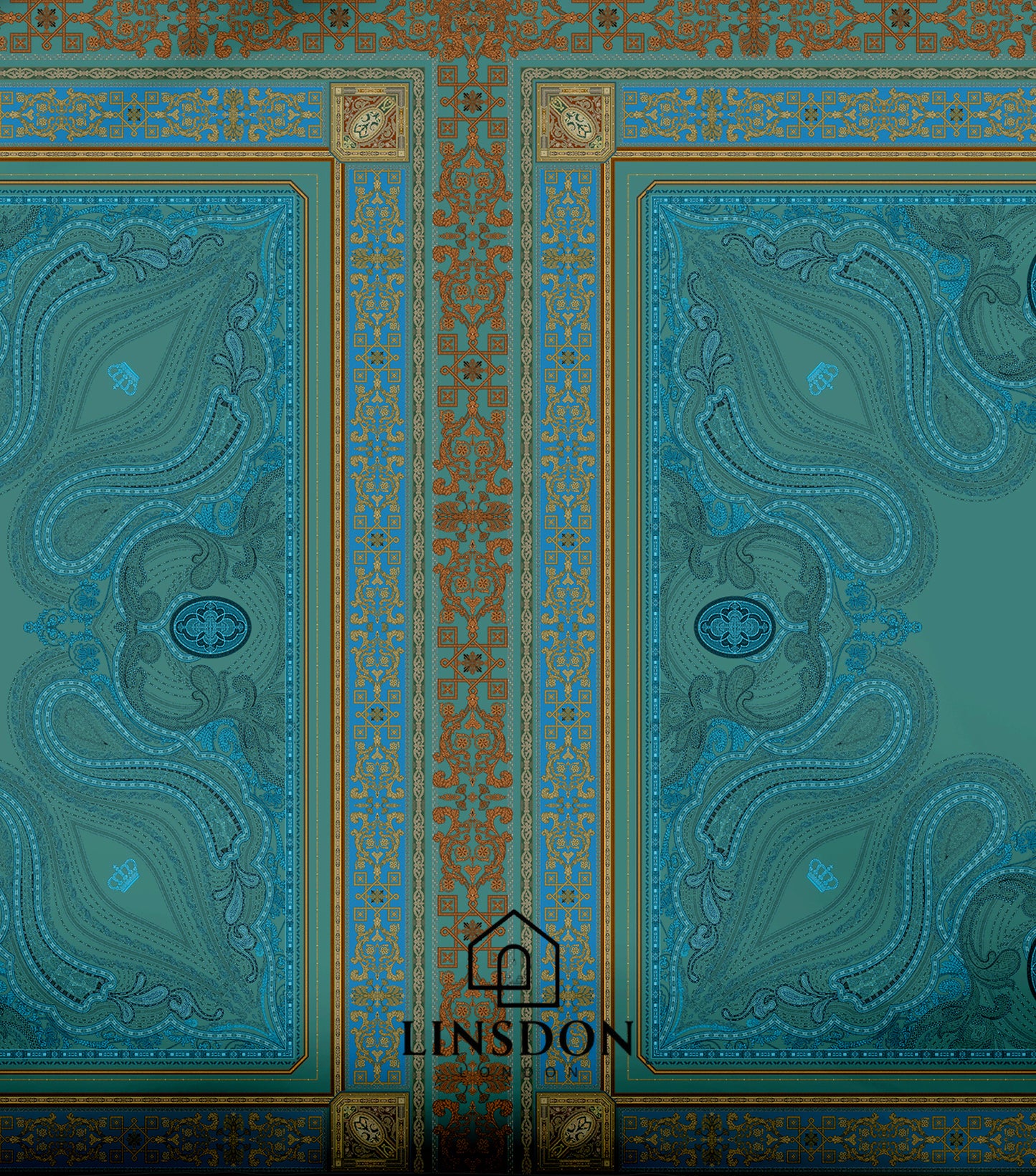 885 TC 100% COTTON SATIN PRINTS DURHAM COLLECTION BY LINSDON HOME