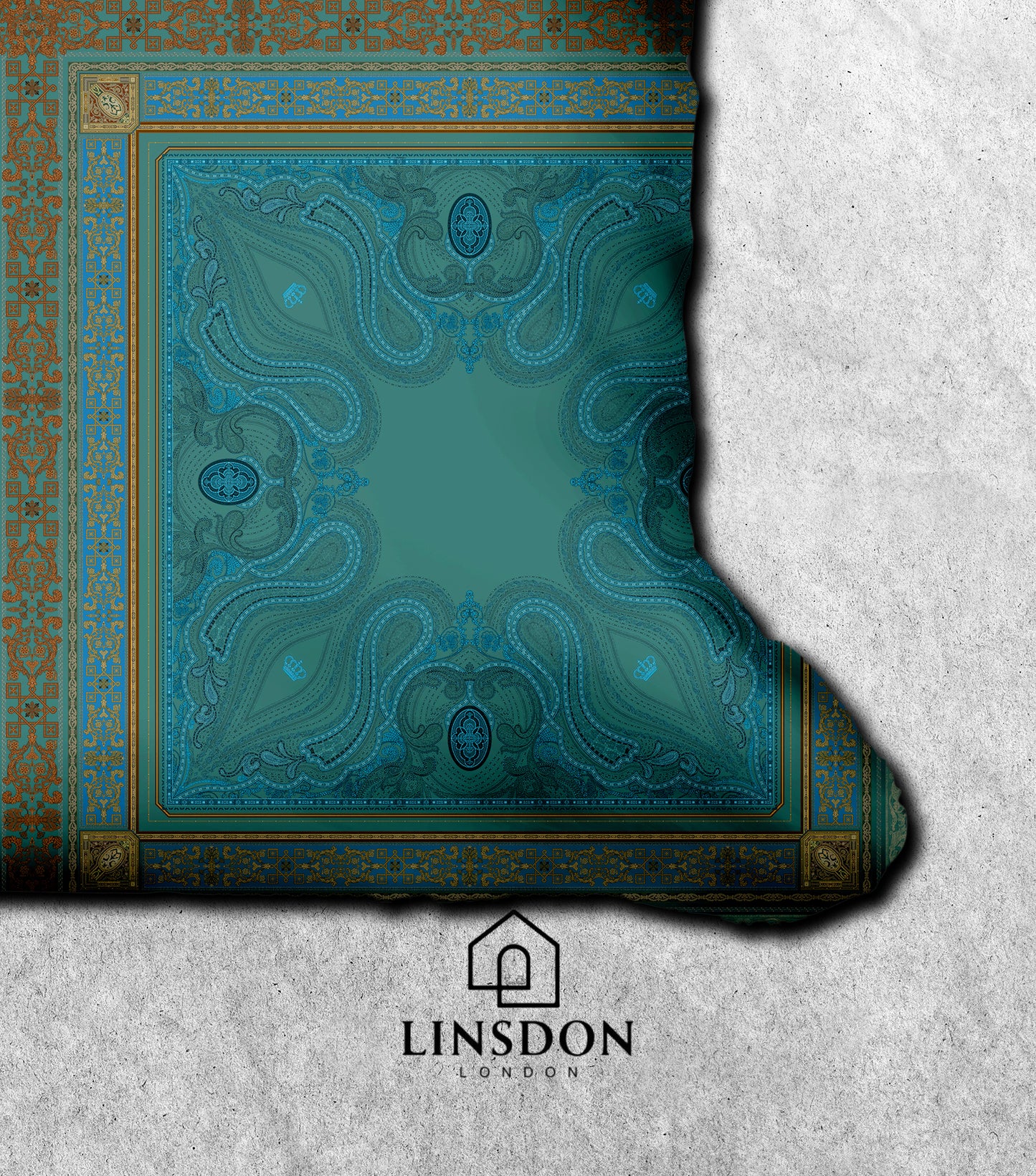 885 TC 100% COTTON SATIN PRINTS DURHAM COLLECTION BY LINSDON HOME