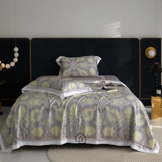 The Jamawar Collection Tencel Summer Quilt Ultra Lightweight (Natural Wood Pulp Quilt)