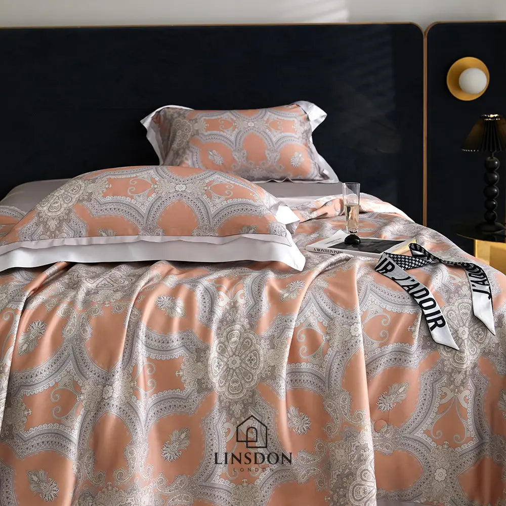 The Jamawar Collection Tencel Summer Quilt Ultra Lightweight (Natural Wood Pulp Quilt)