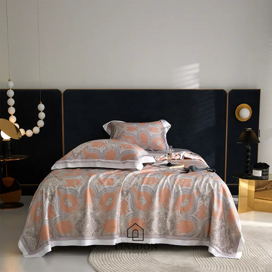 The Jamawar Collection Tencel Summer Quilt Ultra Lightweight (Natural Wood Pulp Quilt)