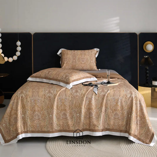 The Jamawar Collection Tencel Summer Quilt Ultra Lightweight (Natural Wood Pulp Quilt)