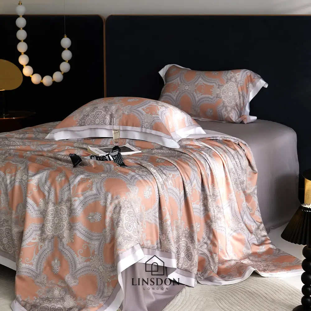 The Jamawar Collection Tencel Summer Quilt Ultra Lightweight (Natural Wood Pulp Quilt)