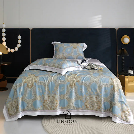 The Jamawar Collection Tencel Summer Quilt Ultra Lightweight (Natural Wood Pulp Quilt)